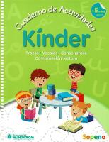 Cuaderno Actividades Kinder Sopena Completo