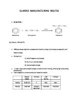 Cumene Mass & Energy Balance PDF [PDF]