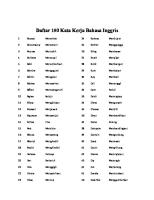 Daftar 150 Kata Kerja Bahasa Inggris