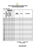 Daftar Ceklist Perawatan Genset Harian [PDF]