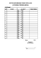 DAFTAR HADIR Bimtek-Pelatihan