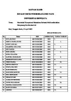 Daftar Hadir Kuliah Umum 15 April 2019