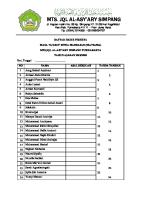 Daftar Hadir Peserta MASTAMA 2019