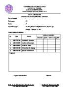 Daftar Hadir Praktikum Mektan