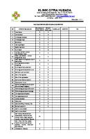 Daftar Inventaris Peralatan Medis Dan Non Medis