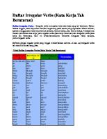 Daftar Irregular Verbs