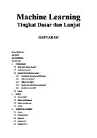 Daftar Isi Buku Machine Learning