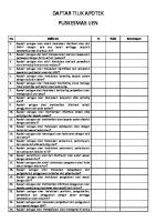 Daftar Tilik Apotek [PDF]