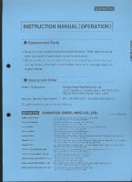 Daihatsu Operation Manual