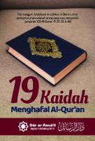 Dar Ar-Rasa'il 19 Kaidah Menghafal Al-Quran