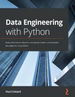 Data Engineering With Python - Paul Crickard [PDF]