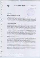 Dell Working Capital