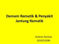 Demam Rematik & Penyakit Jantung Rematik