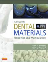 Dental Materials Properties and Manipulation, 10ed (2013)