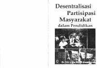 Desentralisasi Partisipasi Masyarakat Dalam Pendidikan PDF