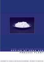 DESIGN of Sodium Carbonate PRODUCTION PLANT Comprehensive Design Project PDF