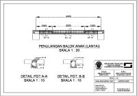 Detail Balok Anak Lantai