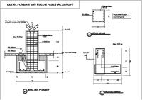 Detail Pondasi Dan Kolom Pedestal Canopy