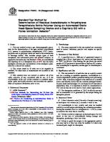 Determination of Residual Acetaldehyde in Polyethylene Terephthalate Bottle Polymer Using An Automated Static Head-Space Sampling Device and A Capillary GC With A Flame Ionization Detector [PDF]