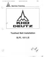 Deutz 1011F-2011 Timing Belt [PDF]