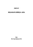 Diktat Sejarah Gereja Asia