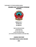 Dinamika Dan Tantangan Integrasi Nasional