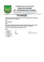 Dinas Kota Batam Upt. Puskesmas Baloi Permai