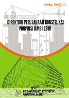 Direktori Perusahaan Konstruksi Provinsi Jambi 2019 PDF