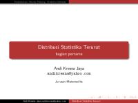 Distribusi Statistika Terurut [PDF]