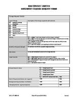 Document Change Request Form