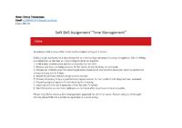 Donny Triartahsasta - ML-01 - Time Management