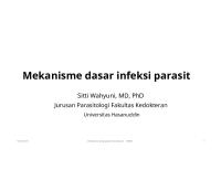 Dr. St. Wahyuni Mekanisme Infeksi Parasit 1b (Parasite-Host Interaction) .En - Id PDF