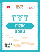 Üçdörtbeş TYT Fizik Soru Bankası [YKS 2020 ed.]
 9786058116238