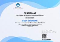 E Sertifikat Bimtek Akm Dody 2021