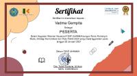 E-Sertifikat Webinar - Vadma Gempita