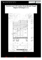 Ebook Autocad Gambar Kerja Rumah Tinggal Bagian 5 Potongan A A PDF