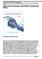 Ebook Kimia - Chemistry 10th Edition by Raymond Chang