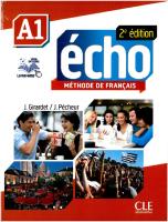 Echo - Methode de Francais - A1 - 2e Edition