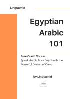 Egyptian Arabic 101 Ebook