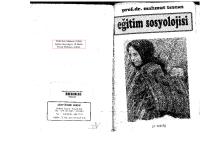 Eğitim Sosyolojisi 10.Baskı (1996) (JPEG Version) [PDF]