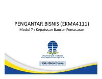 EKMA4111 - Pengantar Bisnis - Modul 7 PDF