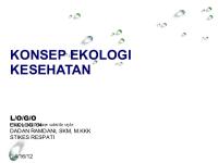 Ekologi Kesehatan 04 Konsep Ekologi Kesehatan