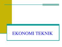 Ekonomi Teknik [PDF]