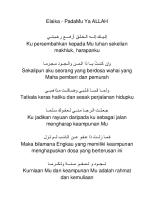 Elaika (Syair Imam Syafi'i RA) [PDF]