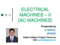 Electrical Machines 2 AC Machines