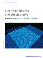 Electronic Devices and Circuit Theory by Robert L. Boylestad, Louis Nashelsky, Pearson (11th Edition) (Pdfdrive) [PDF]