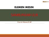 Elemen Mesin: Sambungan Ulir