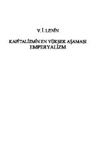 Emperyalizm Kapitalizmin En Yüksek Aşaması [1 ed.]
 9757349380