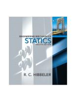 Engineering Mechanics - Statics, R.C. Hibbeler, 12th Edition