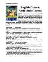 English Drama Ande-Ande Lumut [PDF]